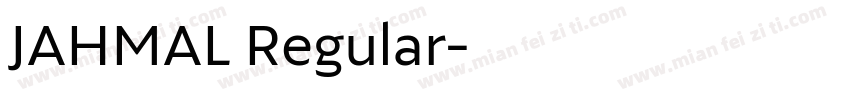 JAHMAL Regular字体转换
